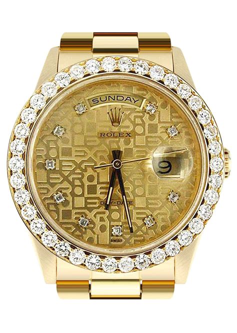 rolex day date 36mm yellow gold|rolex day date diamond price.